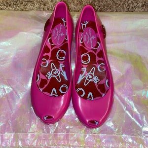 Melissa X Vivienne Westwood Pink Flats